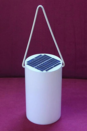 Reyo Alaçatı Kırmızı Solar Lamba 9x15,5cm