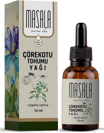 Çörekotu Yağı 50 ml. Soğuk Pres (Black Cumin Seed Carrier Oil)