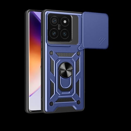 Xiaomi Mi 14T Pro Kılıf Pars Lens Yüzüklü Silikon - Lacivert