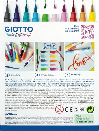 Giotto Turbo Brush kalem, 10 adet
