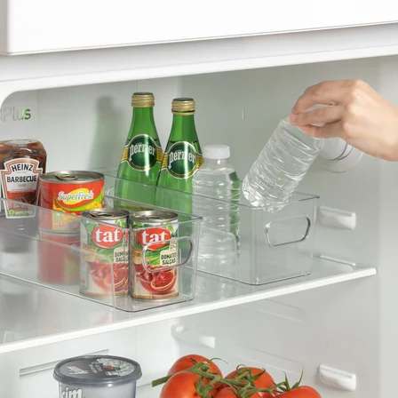 1 Adet Şeffaf Akrilik Buzdolabı ve Mutfaklar İçin, İçeçek ve Gıda Düzenleyici Organizer 809