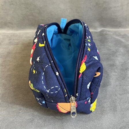 Uretti - Ege 7366 El Yapımı Pamuk Kumaş Kalemlik / 10cm x 18 Cm