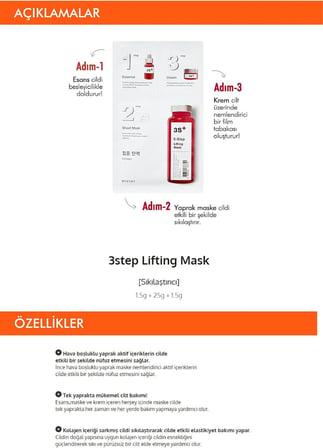 MISSHA MISSHA 3 kademeli kaldırma maskesi