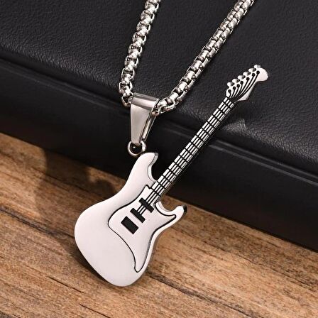 Yüksek Kalite Çelik Titanyum Gitar Kolye Metal Renk