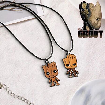 Groot best friends arkadaşlık ikili kolye çift kolye