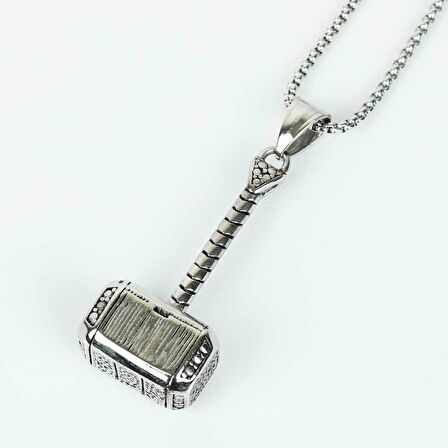 Marvel The Avengers Thor Çekiç Çelik Kolye