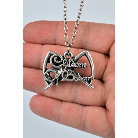 Children Of Bodom Grubu Kolye Erkek Kadın Antik Gümüş Kaplama 60 cm Zincir