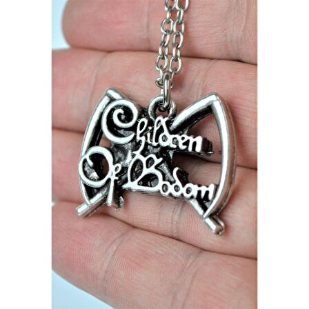 Children Of Bodom Grubu Kolye Erkek Kadın Antik Gümüş Kaplama 60 cm Zincir