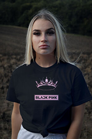 Herşey Nota Black Pink Siyah T-shirt 1075