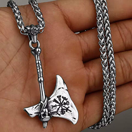 Viking Balta İskandinav 316L A+++ Plus Kalite Paslanmaz Çelik Kolye 