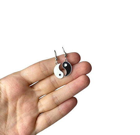 Yin Yang Sallanan Küpe