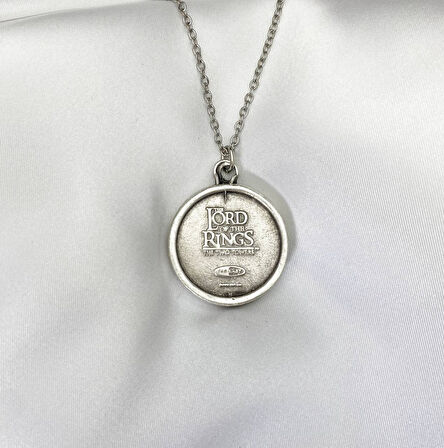 Yüzüklerin Efendisi Rohan Amblem Çift Taraflı Yazılı Madalyon Kolye