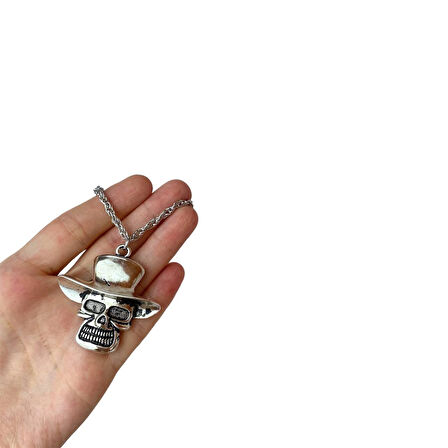 İskelet Kurukafa Silver Kolye