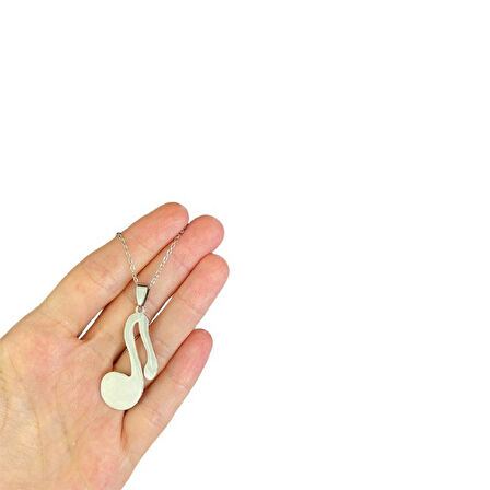 Müzik Notası Silver Kolye