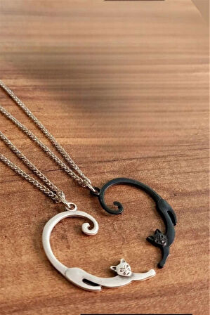 Best Friends Yin Yang Kedili Kolye Kalp Sevgili Çift İkili Arkadaş Kolyesi Punk Stil Wrap
