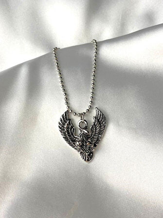 Gotik Kartal Pençe Gümüş Kaplama Erkek Kadın Kolye