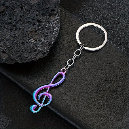 Sol Anahtar Melodi Bukalemun Renk Anahtarlık