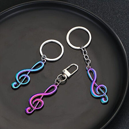 Sol Anahtar Melodi Bukalemun Renk Anahtarlık