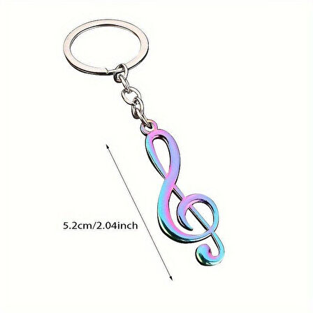 Sol Anahtar Melodi Bukalemun Renk Anahtarlık