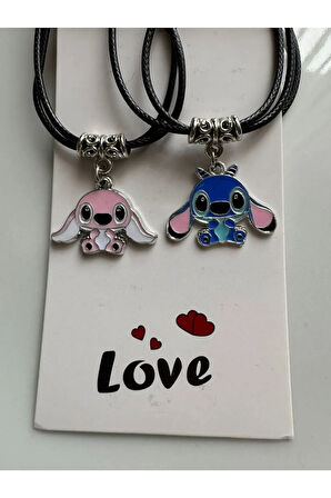 Stitch İkili Kolye Hediyelik Best Friends Çift Kolye 2 adet 