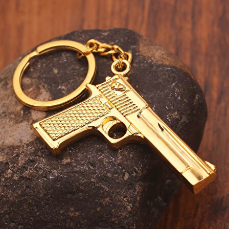 14 lü Tabanca Gold Altın Kaliteli Anahtarlık 