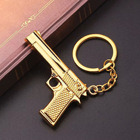 14 lü Tabanca Gold Altın Kaliteli Anahtarlık 