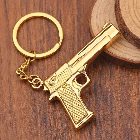 14 lü Tabanca Gold Altın Kaliteli Anahtarlık 