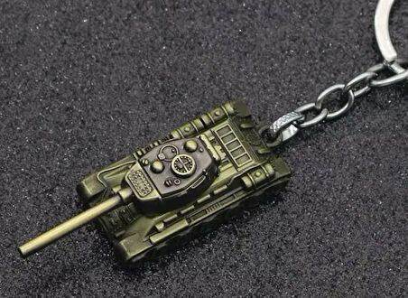 Tank 3D Oynak Ateşleme Yeri Haki Anahtarlık