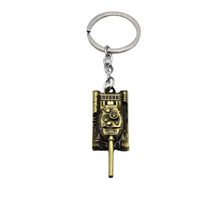 Tank 3D Oynak Ateşleme Yeri Haki Anahtarlık