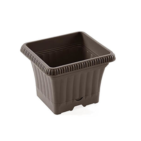 Omnipazar SO-OB00 Dekoratif Ova Balkon Saksı 2.2 Litre No 0 Mocha