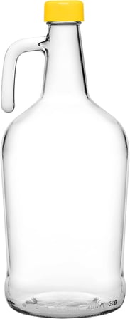 PAŞABAHÇE Galon Şişe 3 Litre, Plastik Kapak, Sarı 2003C Yeşil 2307C