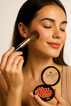 Gabrini 304 Top Allık – Ball Blusher Pembe-Bronz Karışımı Işıltılı Allık