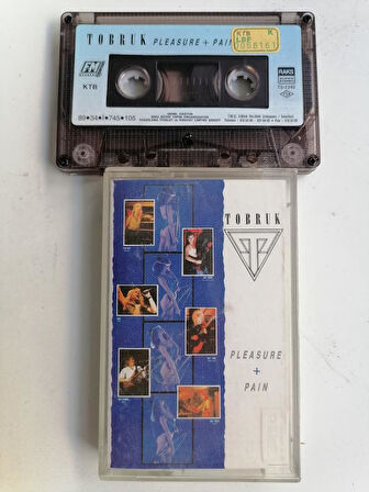 TOBRUK - PLEASURE + PAIN - 1989 TÜRKİYE  BASIM -  KASET ALBÜM