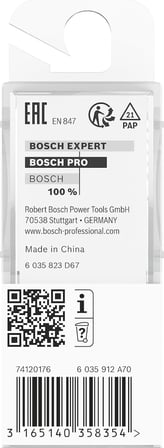 Bosch Professional Ahşap İçin Standart Yiv Frezesi (Ahşap İçin, Ø 12 Mm, Çalışma Uzunluğu 32 Mm, El Frezesi Aksesuarı)