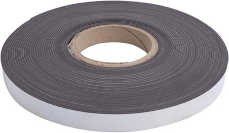 EXİZTİCARET Yapışkanlı Şerit Mıknatıs Magnet Güçlü Sağlam Rulo - 2 Cm Genişlik X 2 Mm Kalınlık X 5 Metre exizNM956