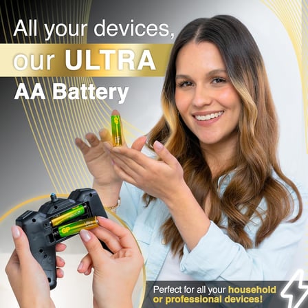 Batteries Ultra Alkalin G-Tech +80%More Power 40xAA-Lr6-1.5 Volt Kalem Pil, 40'Lı Paket