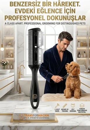 Kedi Ve Köpek Çift Jiletli Tüy Alma Tarağı, 7430000721308