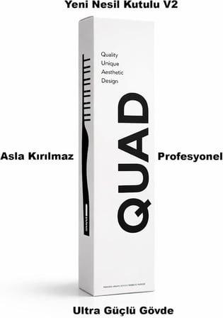 QUAD Mucizevi Tarak, Bukle Belirginleştirici ve Hacim Verici, Islak ve Kuru Saç için, Unisex Profesyonel Saç Tarağı