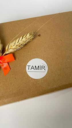 Tamir Yazılı Çizgili Yuvarlak Yapışkanlı Etiket 3x3 cm 150 adet