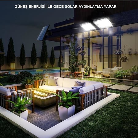 TriLine 120 LED Solar Lamba 20W Güneş Enerjili Aydınlatma