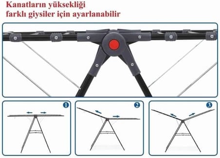 Harbinger MM051 İnova Black Çamaşır Kurutma Askısı