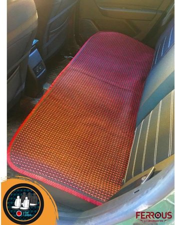 Oto Koltuk Koruyucu Kılıf Terletmez Kilim Seti 2 Ön+1 Arka 3lü Set Universal Kırmızı