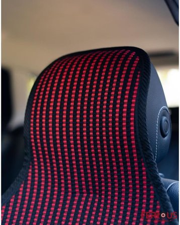 Oto Koltuk Koruyucu Kılıf Terletmez Kilim Seti 2 Ön+1 Arka 3lü Set Universal Kırmızı