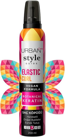 Style Guide Elastic Curl Doğal Görünüm Sağlayan Saç Köpüğü- Esnek Tutuş 200 ml- Vegan