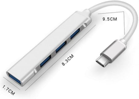 TrkTech Type - C 4 Girişli Usb Çoğaltıcı Type-c To Usb Hub 4 Ports