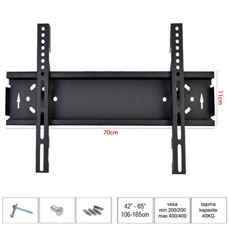 UFİX 7011-S Lcd Askı Aparatı Sabit 42-65 İnç 106-165cm