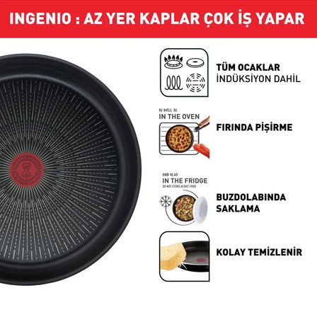Tefal Titanyum Ingenio Unlimited 6X Büyük Set 13 Parça