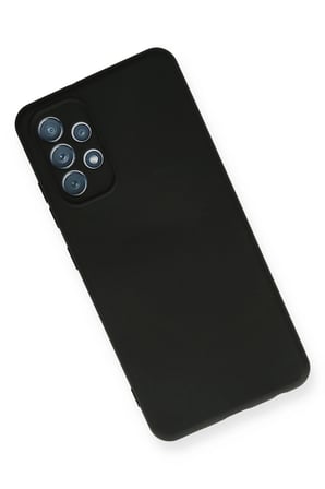 Samsung Galaxy A32 Kılıf Nano içi Kadife Silikon - Siyah