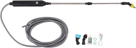 Otomatik Sulama Elektrikli Püskürtücü Değnek, USB Şarj Edilebilir Bitki Püskürtücü Teleskopik Sulama Değnek Bahçe Tesisi, Çim Bakımı (2 metre / 6.56ft Hortum)