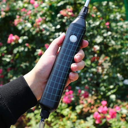 Otomatik Sulama Elektrikli Püskürtücü Değnek, USB Şarj Edilebilir Bitki Püskürtücü Teleskopik Sulama Değnek Bahçe Tesisi, Çim Bakımı (2 metre / 6.56ft Hortum)